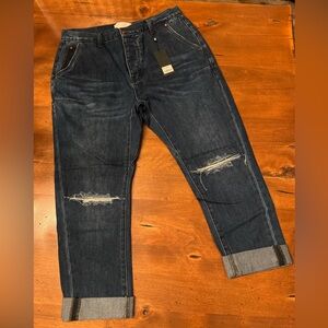 One Teaspoon Men’s Relaxed Dark Blue Jeans